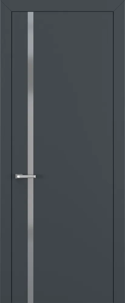 Двери в интерьере - Дверь Z K1 полипропилен  графит премьер, matelac silver grey, глухая