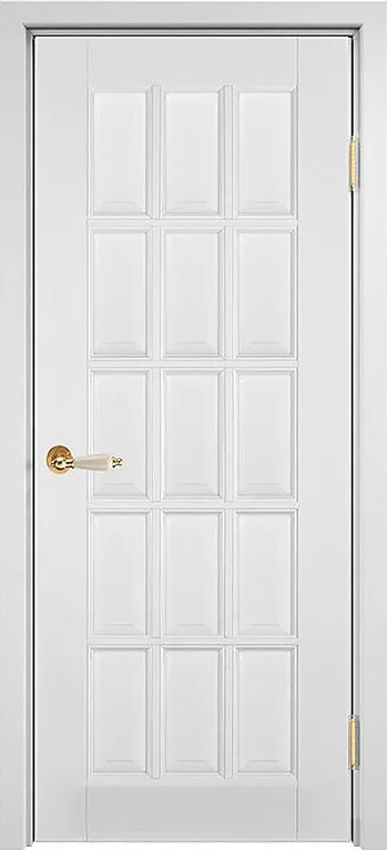 Двери в интерьере - Дверь ДР массив дуба Грация эмаль белая, глухая