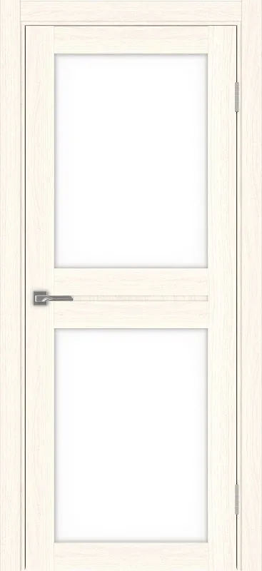 Двери в интерьере - Дверь Эко 520.212 ясень светлый, lacobel белый