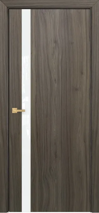 Двери в интерьере - Дверь Оникс Верона 1 CPL noce effetto, триплекс белый