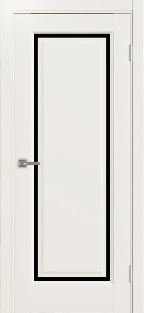 Двери в интерьере - Дверь Эко Neo 601С.21 бежевый, lacobel черный