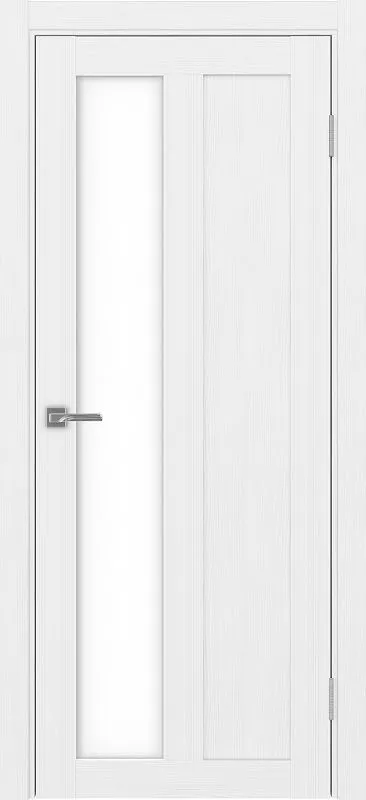 Двери в интерьере - Дверь Эко 521.21 белый лед, lacobel белый