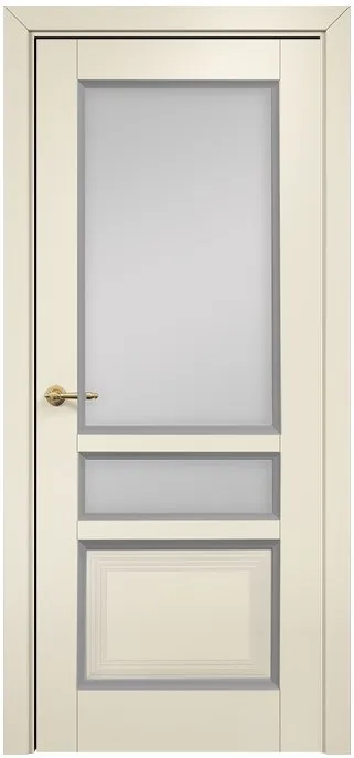 Двери в интерьере - Дверь Оникс Тоскана 3 эмаль слоновая кость/RAL 7040, сатинат белый