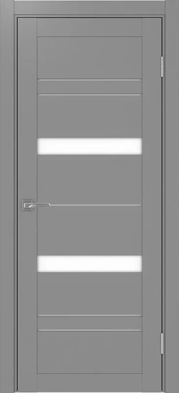 Двери в интерьере - Дверь Эко 562.12 серый, lacobel белый