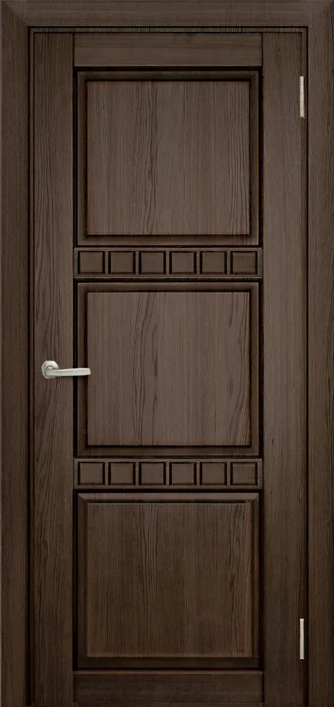 Двери в интерьере - Дверь Берест массив сосны Браво кофе, фреза кубик, глухая