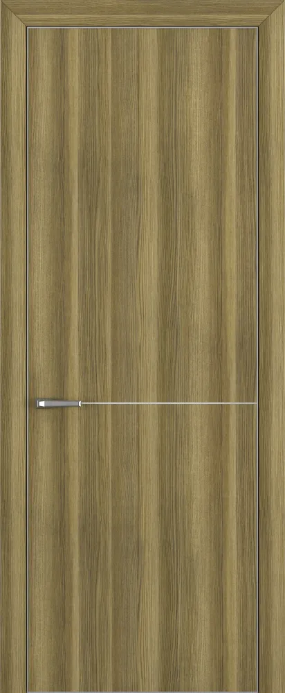 Двери в интерьере - Дверь Z K10 toppan дуб серый, ALU кромка хром, молдинг серебро, глухая