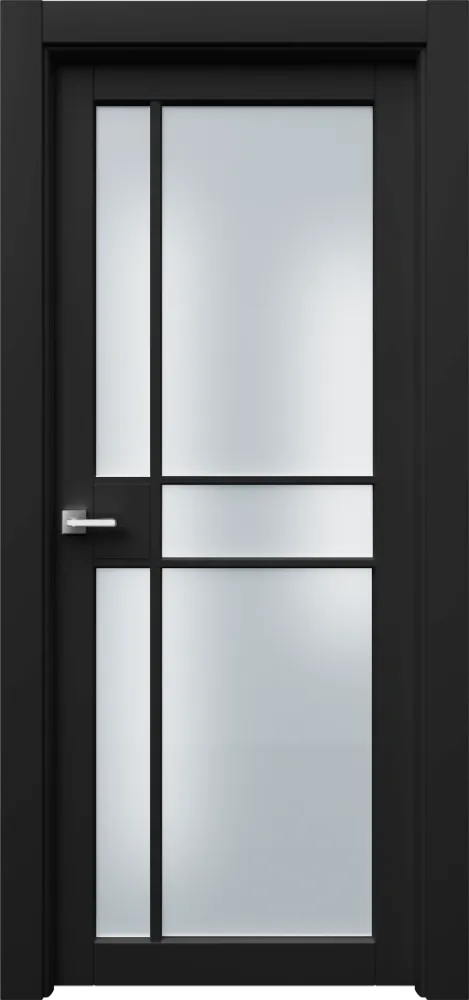 Двери в интерьере - Дверь Ронд2Р5с эмаль RAL 9005, сатинат