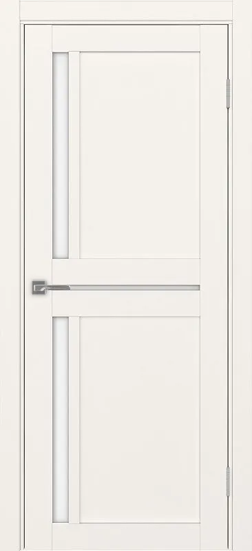 Двери в интерьере - Дверь Эко 523.221 бежевый, lacobel белый