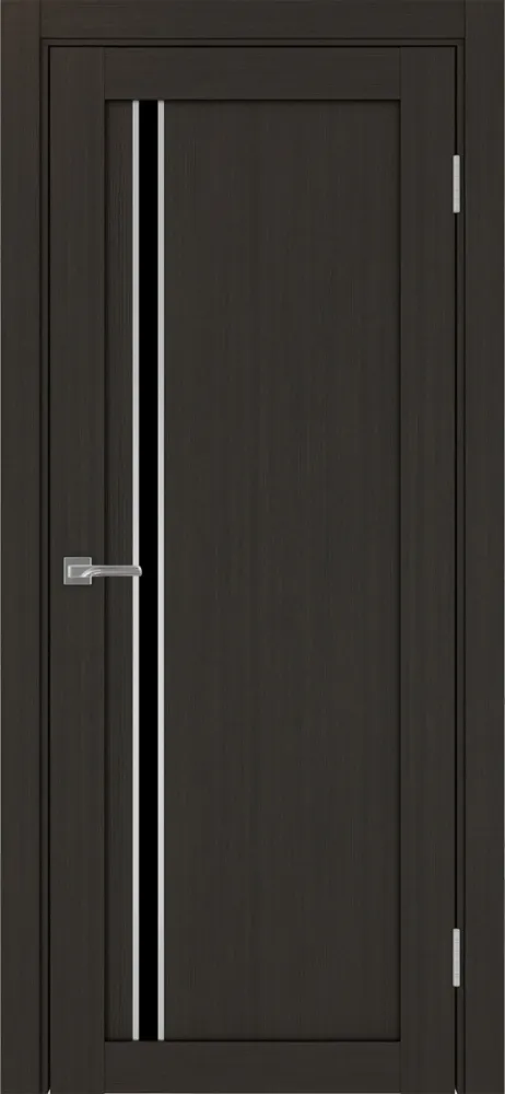 Двери в интерьере - Дверь Эко 527.121 АПС венге молдинг SC, lacobel черный