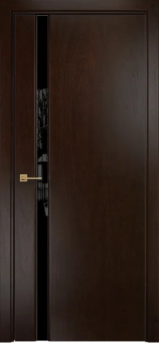 Двери в интерьере - Дверь Оникс Престиж 1 палисандр, триплекс черный