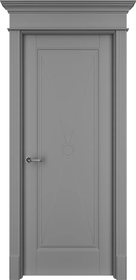 Двери в интерьере - Дверь ТанХО эмаль серая, глухая