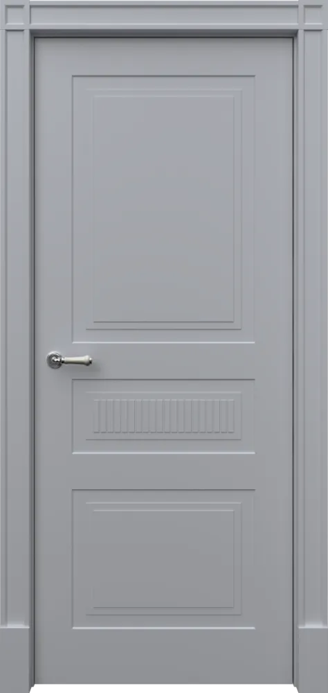 Двери в интерьере - Дверь Рим3Ф1 эмаль RAL 7047, глухая