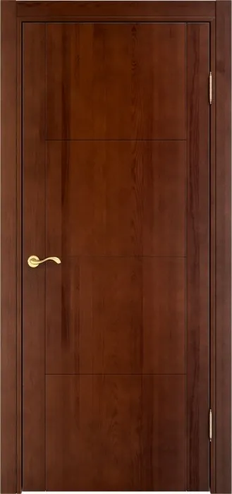 Двери в интерьере - Дверь ПМЦ массив сосны 77ш орех 15%, глухая