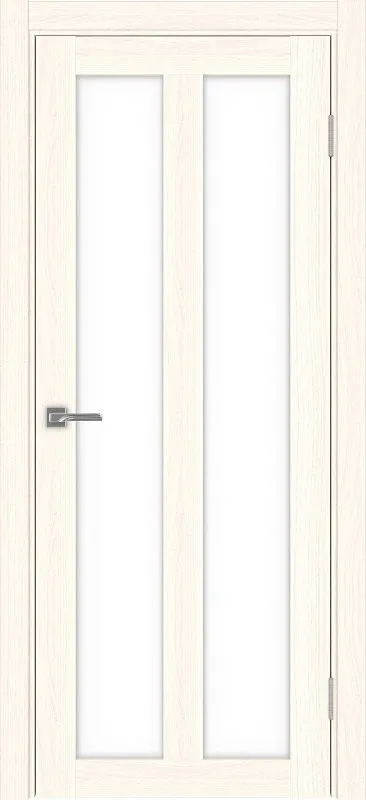 Двери в интерьере - Дверь Эко 521.22 ясень светлый, lacobel белый