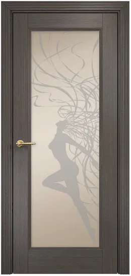 Двери в интерьере - Дверь Оникс Италия 1 серый дуб, сатинат бронза художественный №4