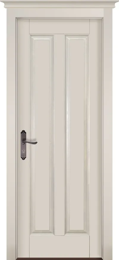 Двери в интерьере - Дверь ОКА массив ольхи Сорренто эмаль слоновая кость, глухая