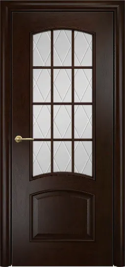 Дверь Оникс Прага палисандр, сатинат художественный Узор Эллипс. Фото №5