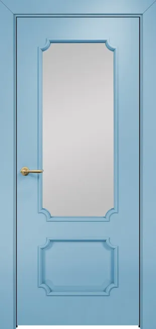 Двери в интерьере - Дверь Оникс Палермо эмаль голубая, сатинат