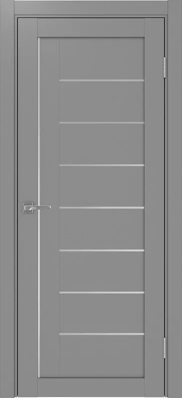 Двери в интерьере - Дверь Эко 524.11 АПП серый молдинг SC, глухая
