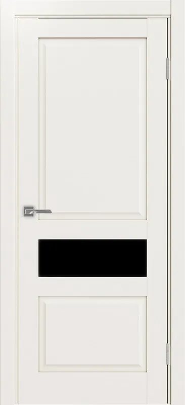 Двери в интерьере - Дверь Эко 631.121 ОФ3 бежевый, lacobel черный