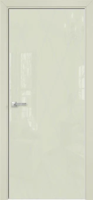 Двери в интерьере - Дверь Оникс Арт, лакобель слоновая кость RAL 1013, пескоструй №11