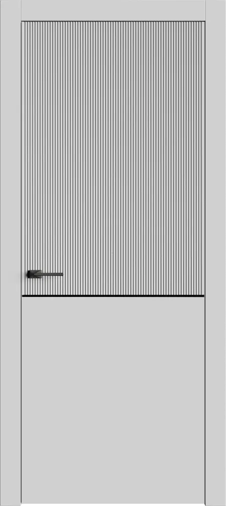 Двери в интерьере - Дверь Лайн7М эмаль RAL 7047, глухая