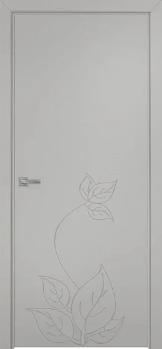 Двери в интерьере - Дверь Оникс Концепт №13 PVC светло серый, глухая