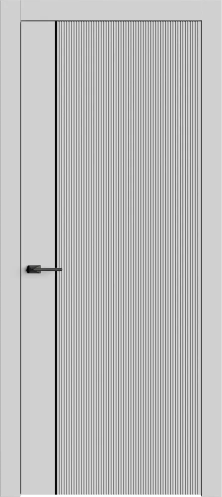 Двери в интерьере - Дверь Лайн2М эмаль RAL 7047, глухая