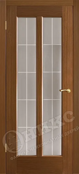 Двери в интерьере - Дверь Оникс Лагуна орех, сатинат, пескоструй, Решетка