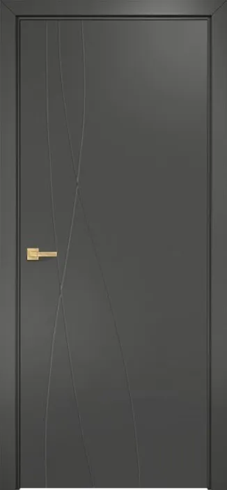 Двери в интерьере - Дверь Оникс Концепт №7 PVC серый, глухая