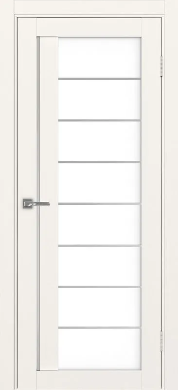 Двери в интерьере - Дверь Эко 524.22 АСС бежевый молдинг SC, lacobel белый