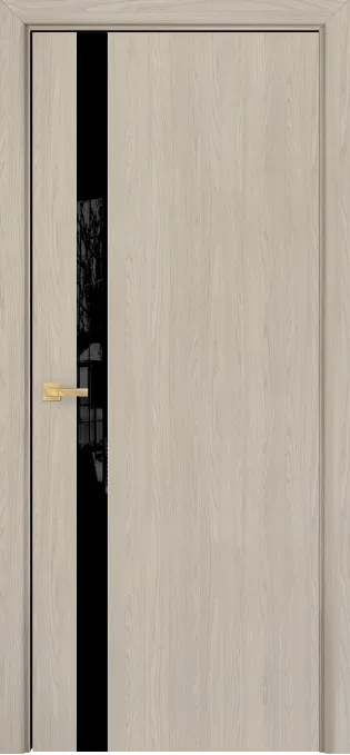 Двери в интерьере - Дверь Оникс Верона 1 CPL rubra elm, триплекс черный