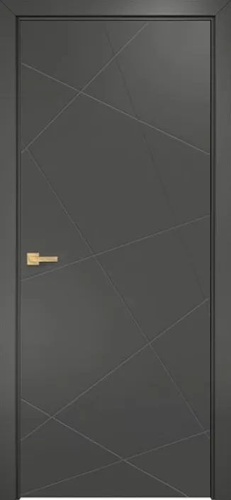 Двери в интерьере - Дверь Оникс Концепт №1 PVC серый, глухая