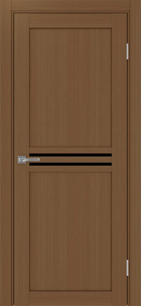 Двери в интерьере - Дверь Эко 552.12 орех, lacobel черный