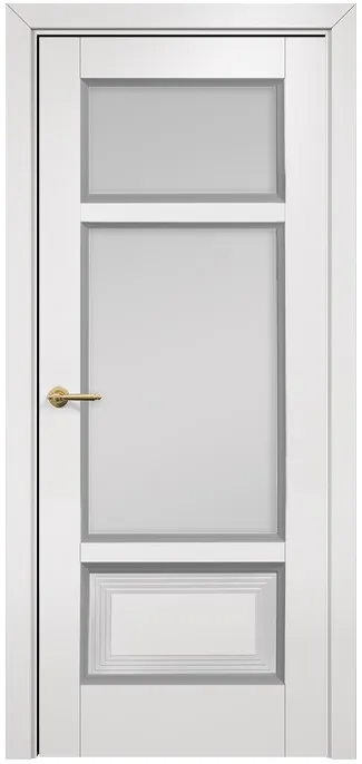 Двери в интерьере - Дверь Оникс Тоскана 4 эмаль белая/RAL 7040, сатинат белый