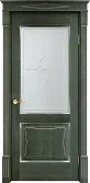 Схожие товары - Дверь Итальянская Легенда массив ольхи ОЛ6.2 зеленый с патиной серебро, стекло 6-5