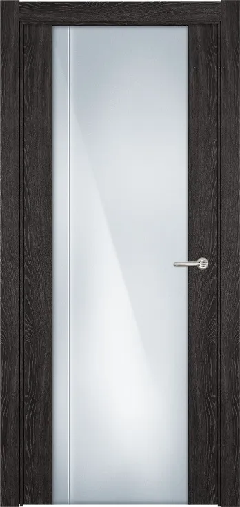 Двери в интерьере - Дверь Статус FUTURA 331 дуб патина, стекло каленое 8 мм с вертикальной гравировкой