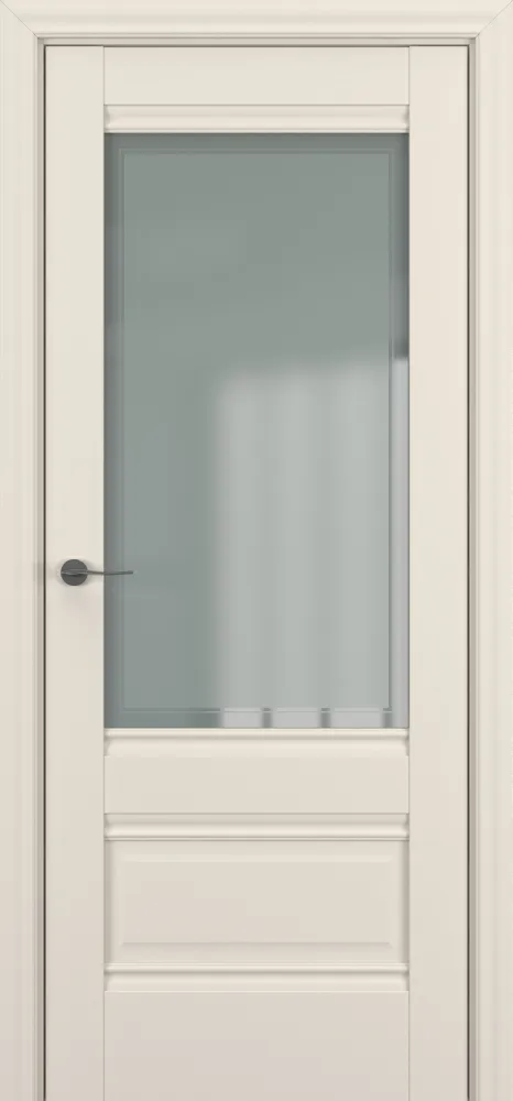 Двери в интерьере - Дверь Z Турин В4 экошпон кремовый, сатинат