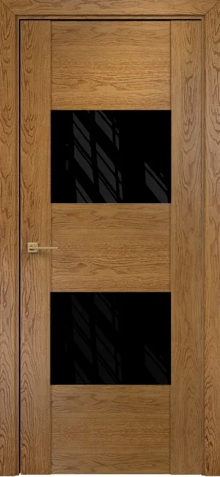 Двери в интерьере - Дверь Оникс Парма дуб золотистый, глухая лакобель RAL 9005