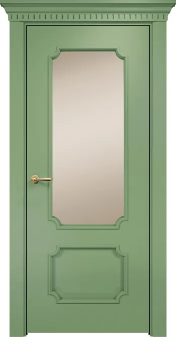 Двери в интерьере - Дверь Оникс Палермо эмаль RAL 6021, сатинат