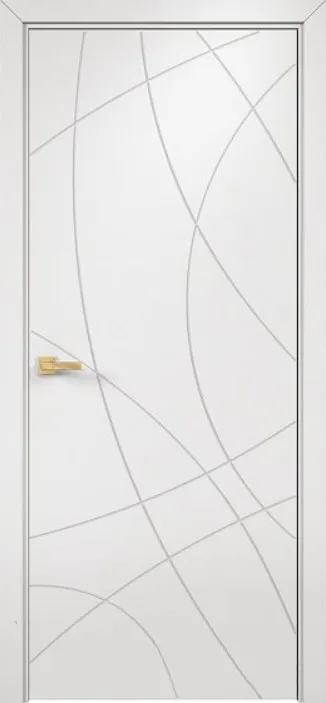Двери в интерьере - Дверь Оникс Концепт №8 PVC белый, глухая