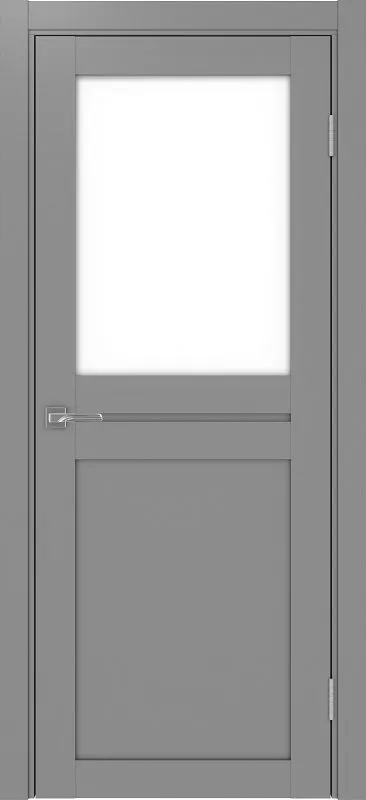 Двери в интерьере - Дверь Эко 520.211 серый, lacobel белый