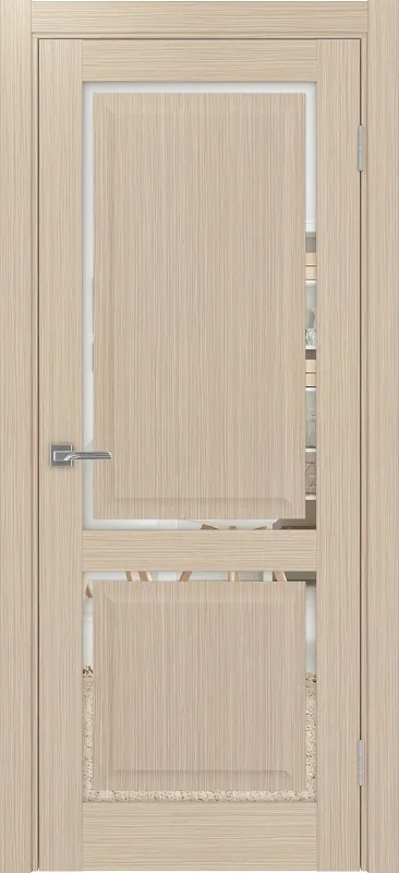 Двери в интерьере - Дверь Эко 602С.2121 ОФ4 дуб беленый, зеркало
