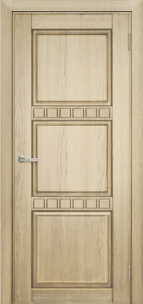 Двери в интерьере - Дверь Берест массив сосны Браво некрашеная, фреза кубик, глухая