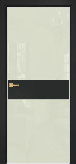 Двери в интерьере - Дверь Оникс Соло 2 CPL темно серый, глухая, Lacobel RAL 1013