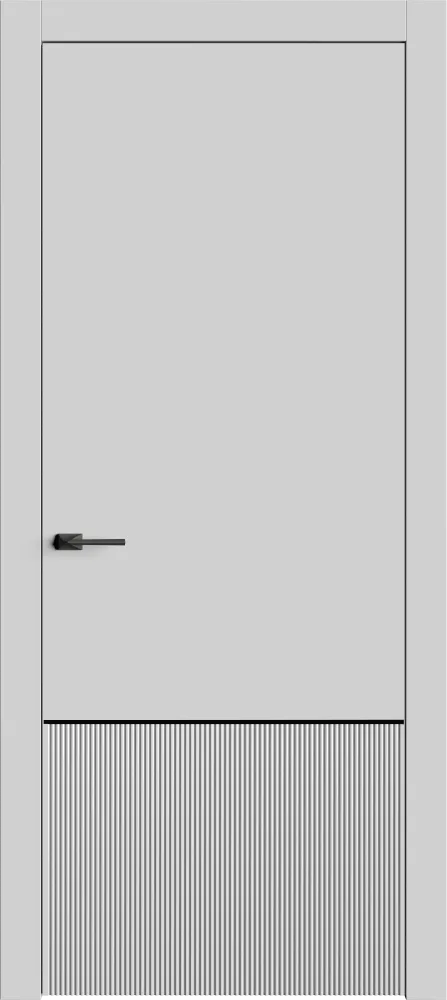Двери в интерьере - Дверь Лайн9М эмаль RAL 7047, глухая
