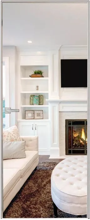 Двери в интерьере - Дверь скрытая зеркало/зеркало ИУ2 Invisible 2,1 м, кромка AL, revers