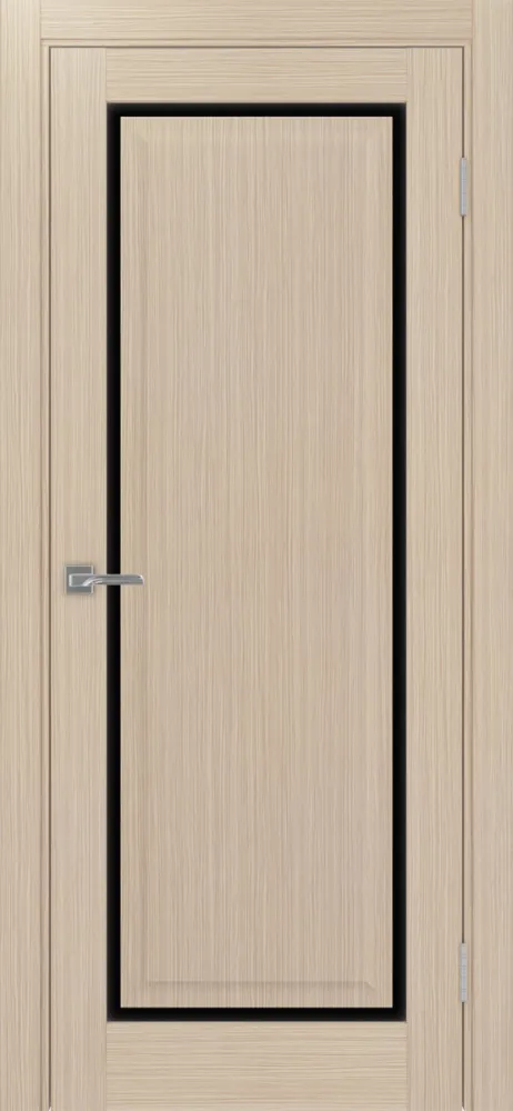 Двери в интерьере - Дверь Эко 601С.21 ОФ4 дуб беленый, lacobel черный