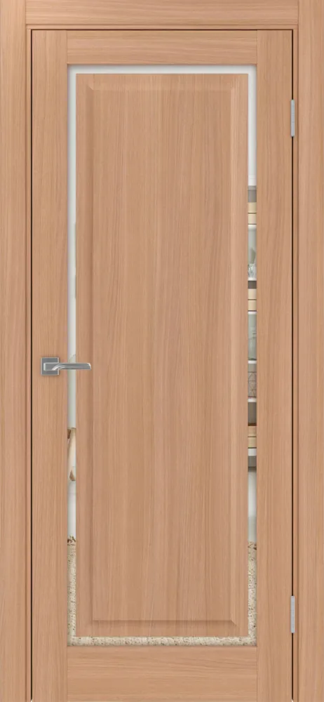 Двери в интерьере - Дверь Эко 601С.21 ОФ4 ясень темный, зеркало