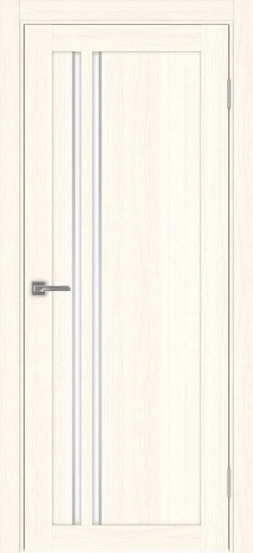 Двери в интерьере - Дверь Эко 525.121 АПС ясень светлый молдинг SC, lacobel белый